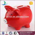 New Design Ceramic Lovely Pig Shape Coin Bank